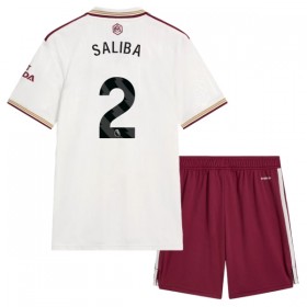 Maglia Arsenal Saliba 2 Bambino Terza Divisa 2025-26